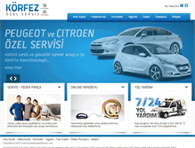 Tablet Screenshot of kocaelipeugeotcitroen.com